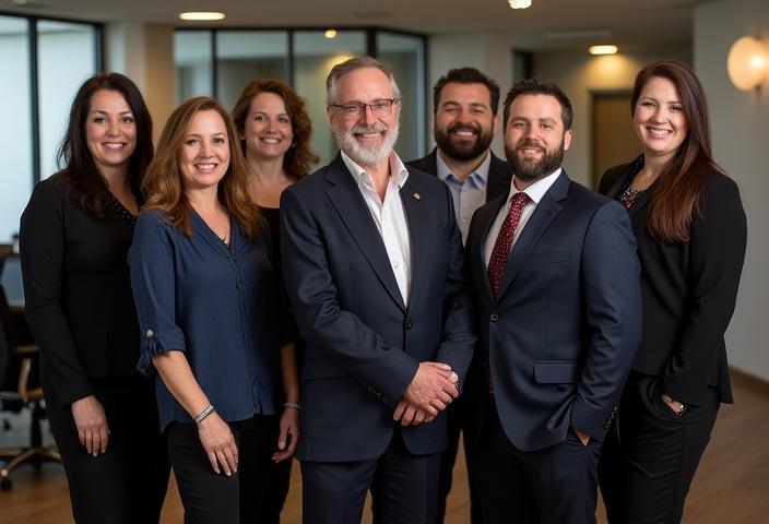 Photo of the Gulf Rhythms Entertainment LLC team in a modern office